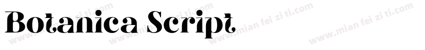 Botanica Script字体转换